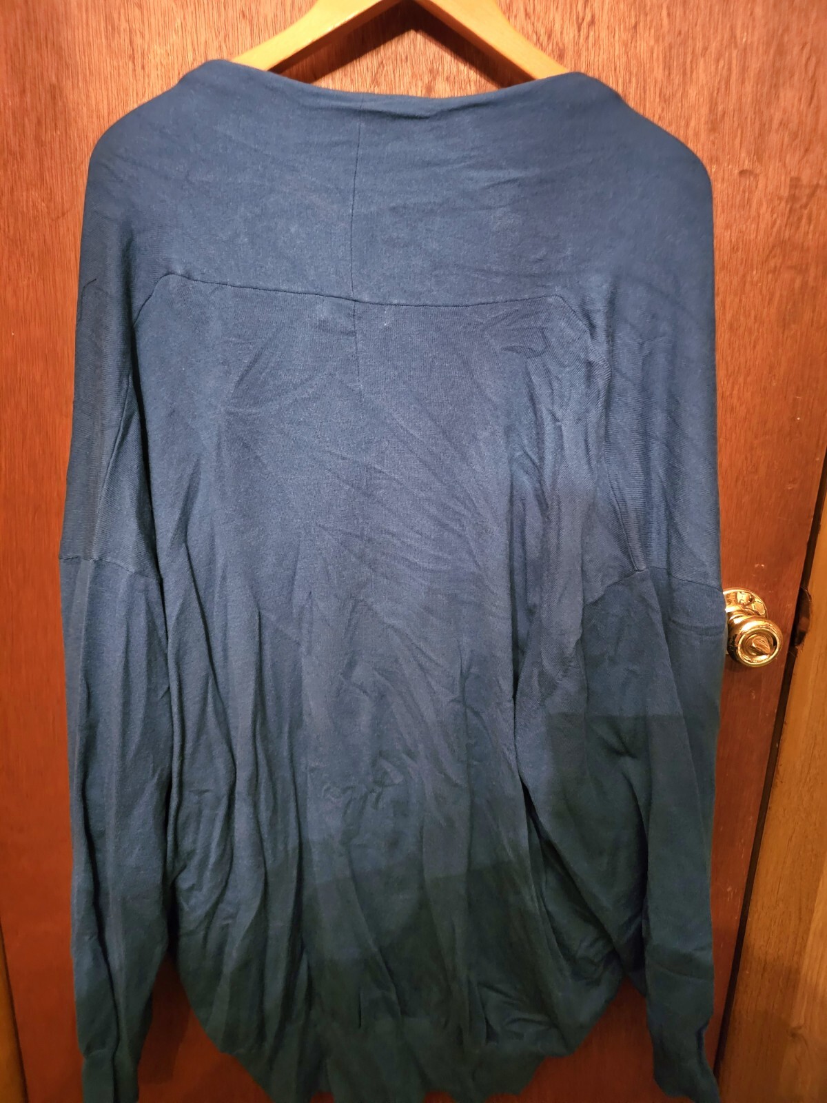 ***NEW WITH TAGS*** Bloomchic Turquoise Faux Wrap Sweater 4X 26W