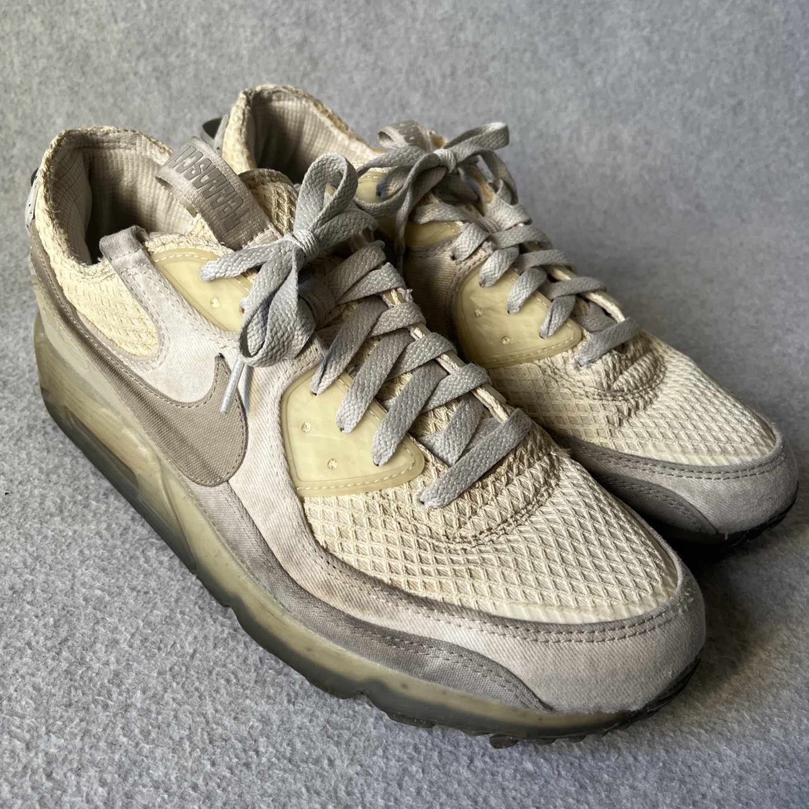 Nike Air Max Mens Size 13 “90 Terrascape” White Beige Atheltic Shoes DM0033-100