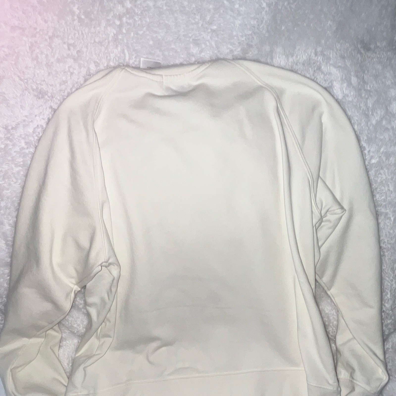 Disney Stitch Walt Disney World Graphic Fleece Crewneck Sweatshirt White XL