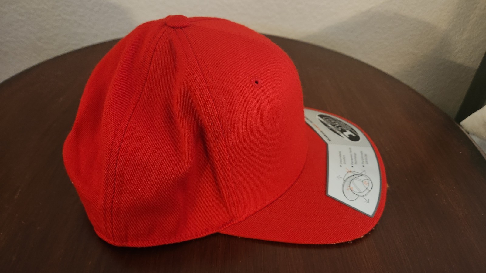 Hat FlexFit Tech 110 One Ten Flat Bill One Size Red Ensignal Snapback Cap