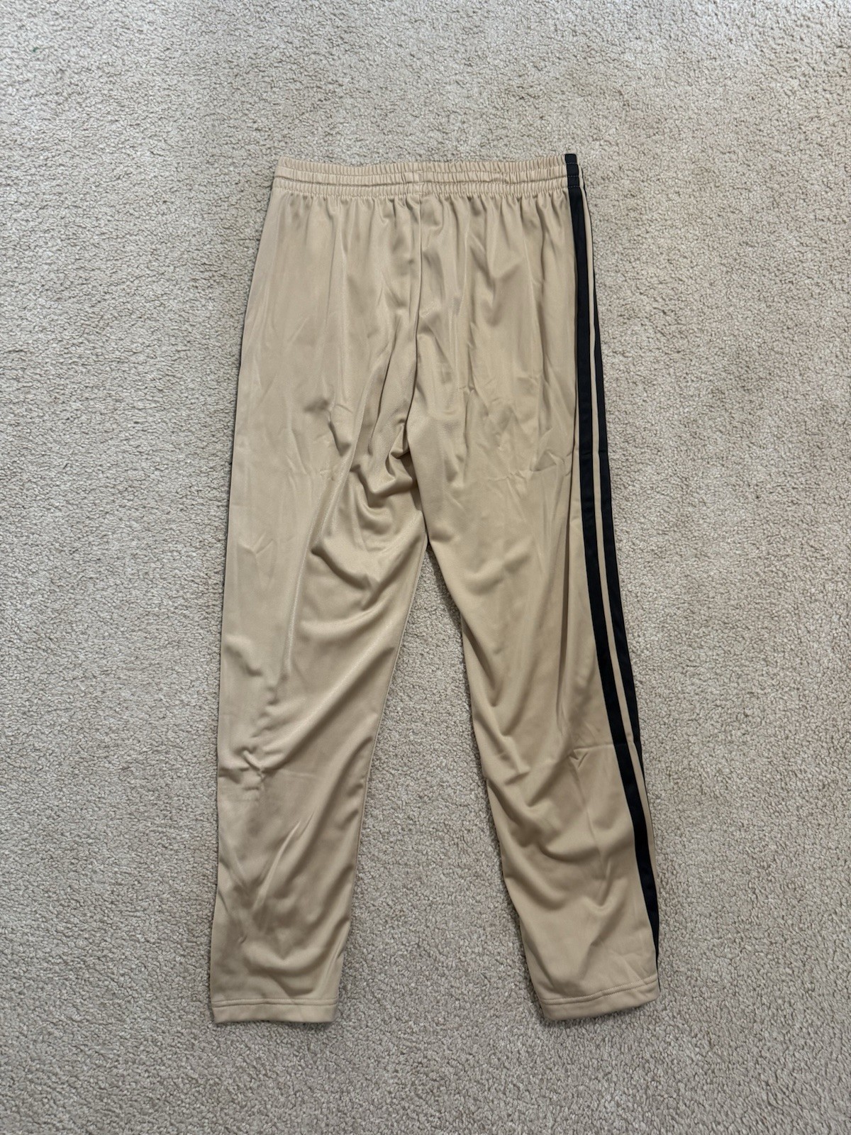 adidas Essentials Tricot 3-Stripes Tracksuit 2 Piece Set Men’s Sandstone New