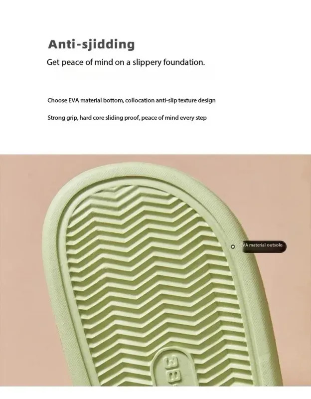 Non-slip EVA Soft Sole Massage Shower Shoes Waterproof Women Men Couples
