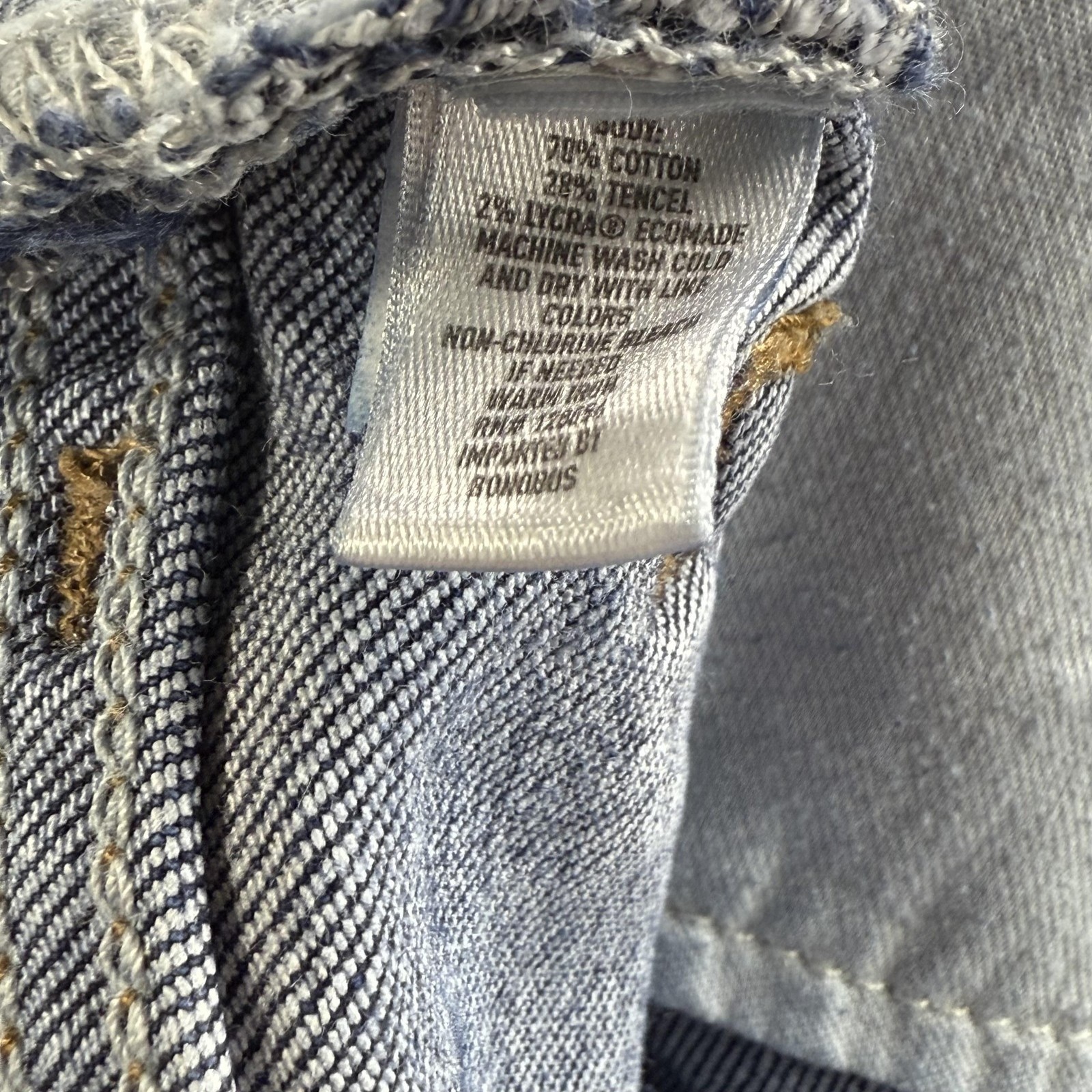 Bonobos Jeans Mens 35×34 Blue Slim Tapered Stretch Denim Medium Wash BDB05260S