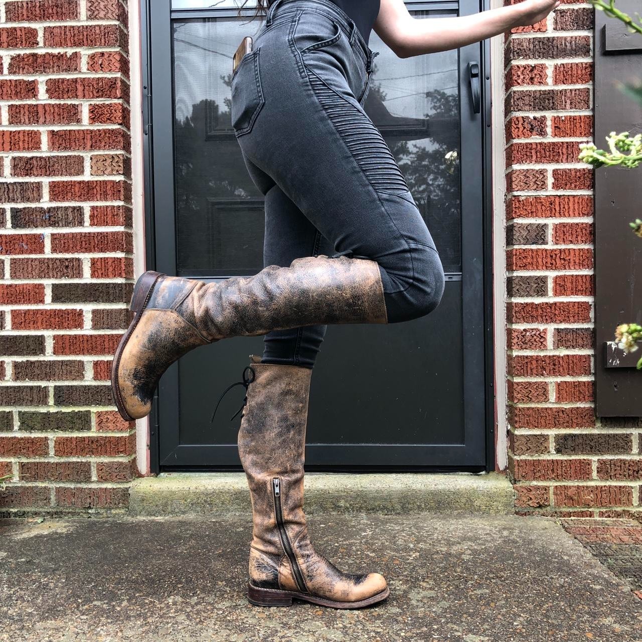 Bed Stu Manchester Hand Wash Leather Tall Riding Boots Women’s 7.5