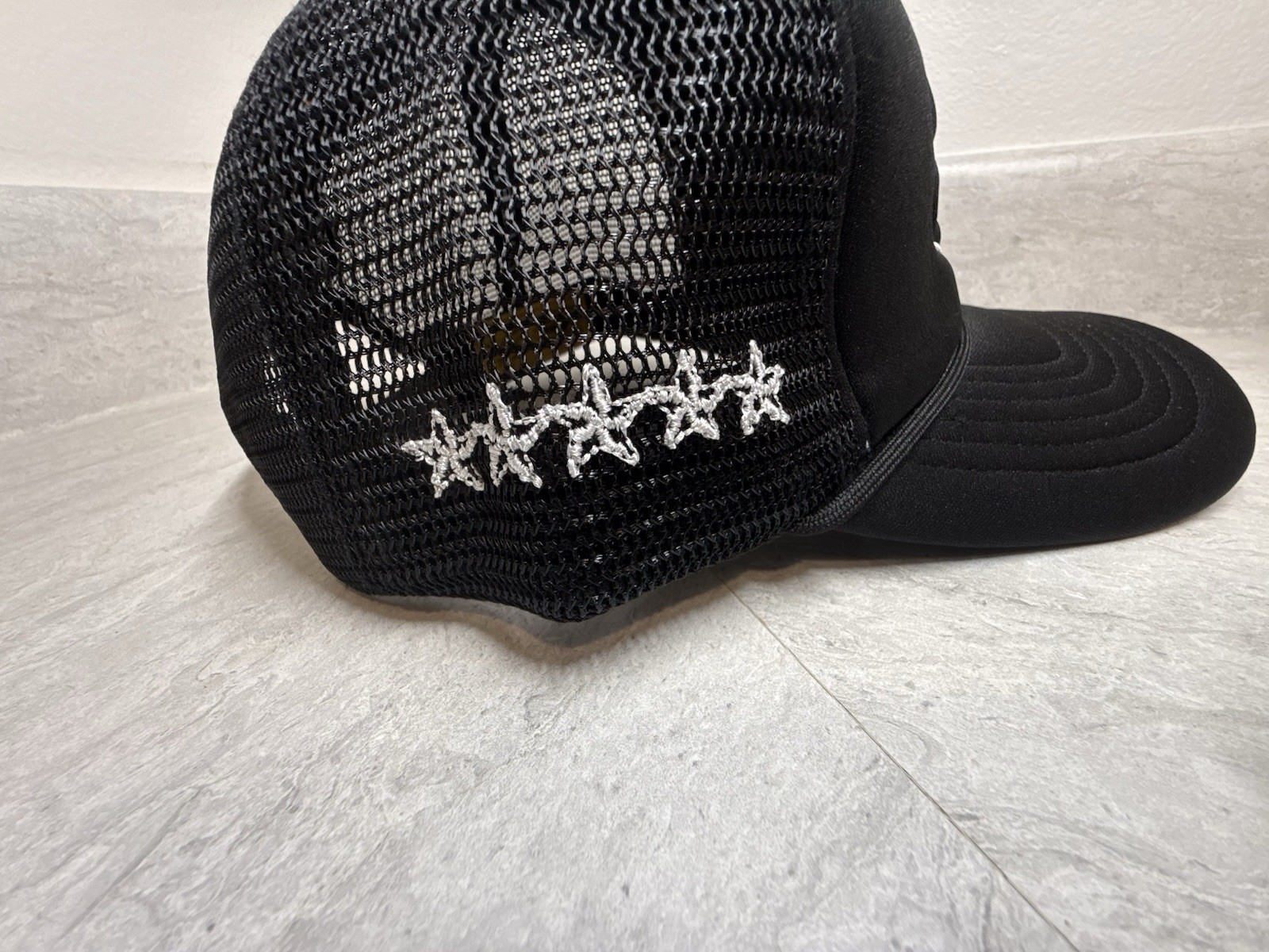 Corteiz Black Trucker Hat (Embroidered) Brand New With Tags