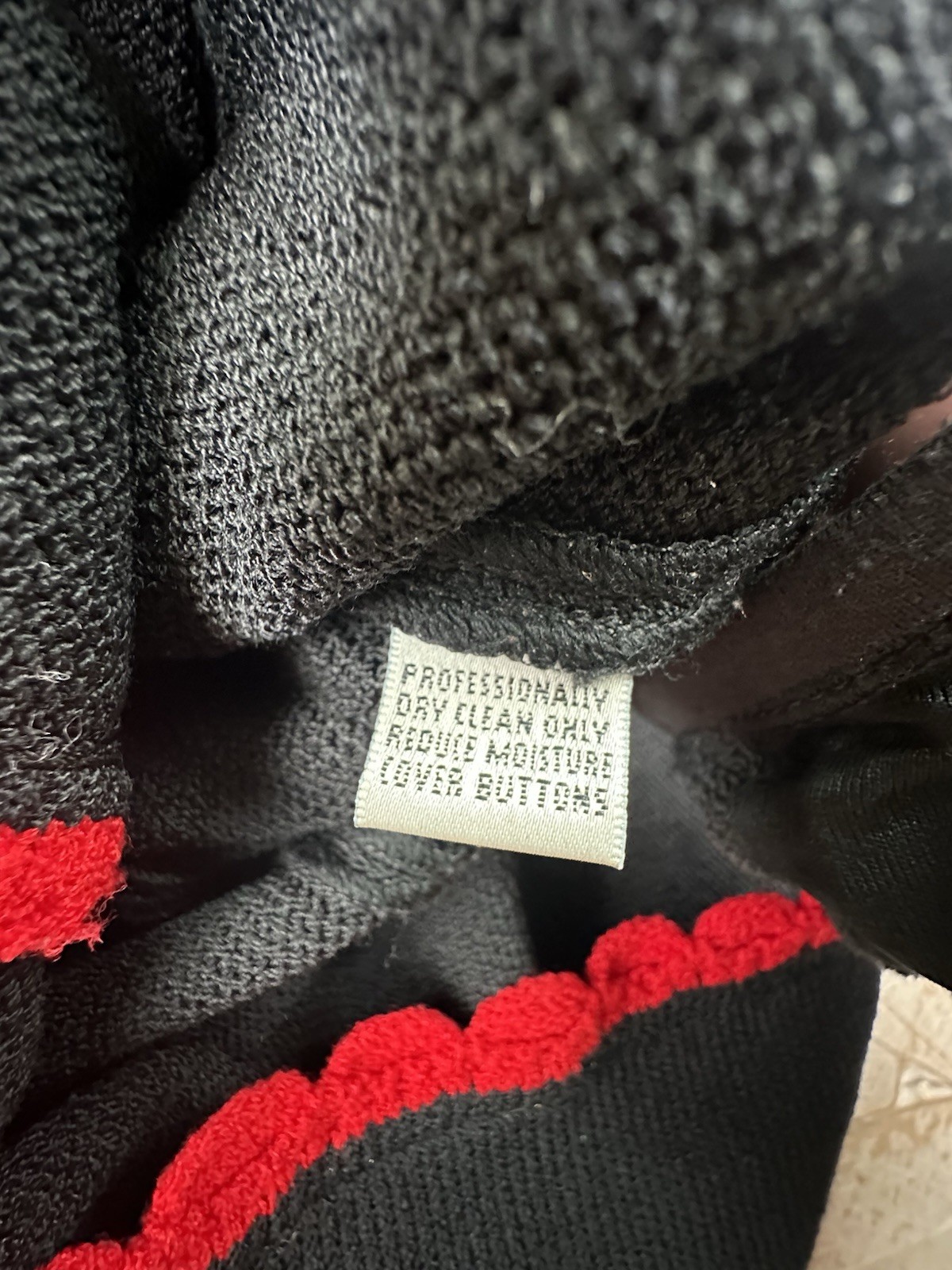 St. John Collection Black Knit Jacket Red Trim Santana Knit Women’s Small
