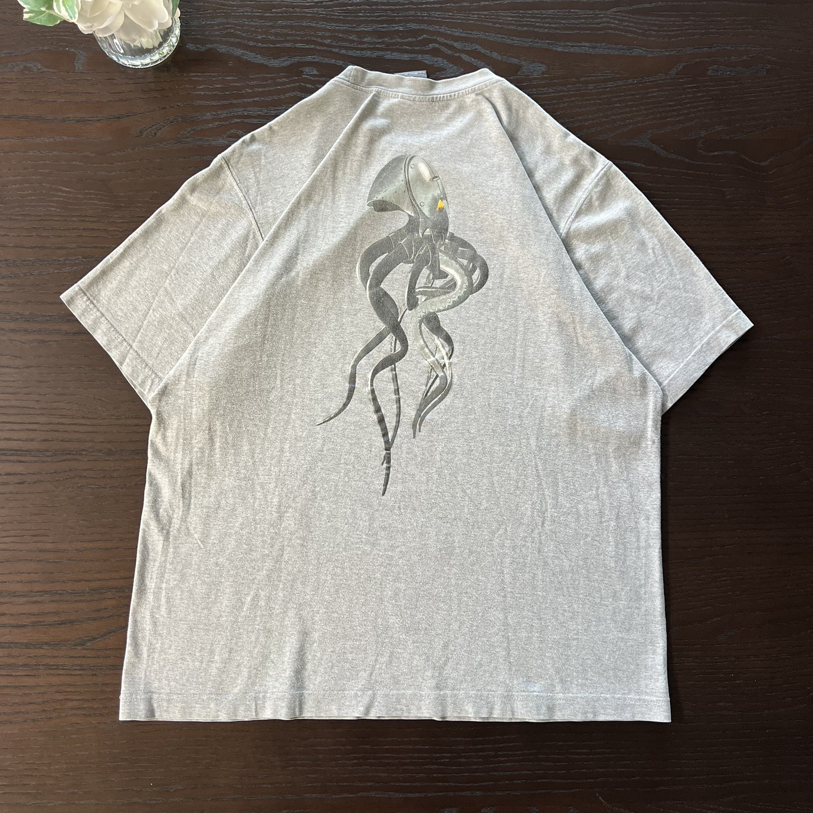 Vintage Oakley Software Metal Squid T-Shirt 90s Y2K Medusa Cyber Archive L RARE