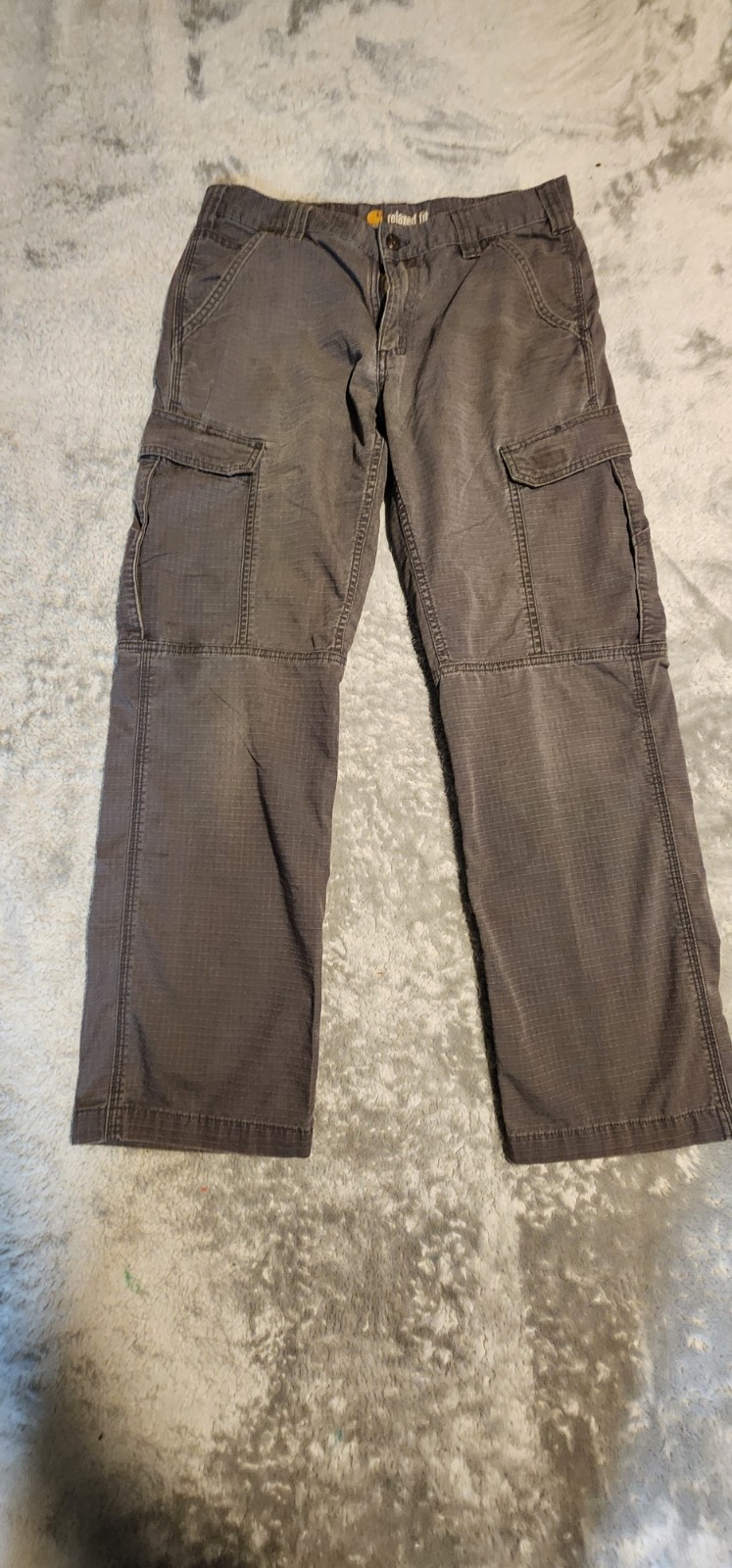 Carhartt Relaxed Fit Canvas Work Pants Gray 32×30 Utility Carpenter Pants