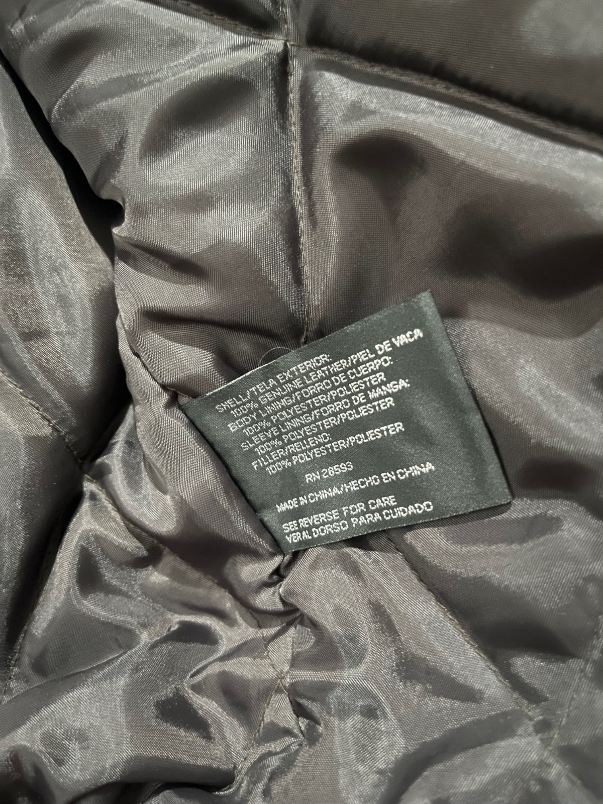 Vintage Y2K | Members Only | Dark Brown Genuine Leather | Bomber Jacket Medium