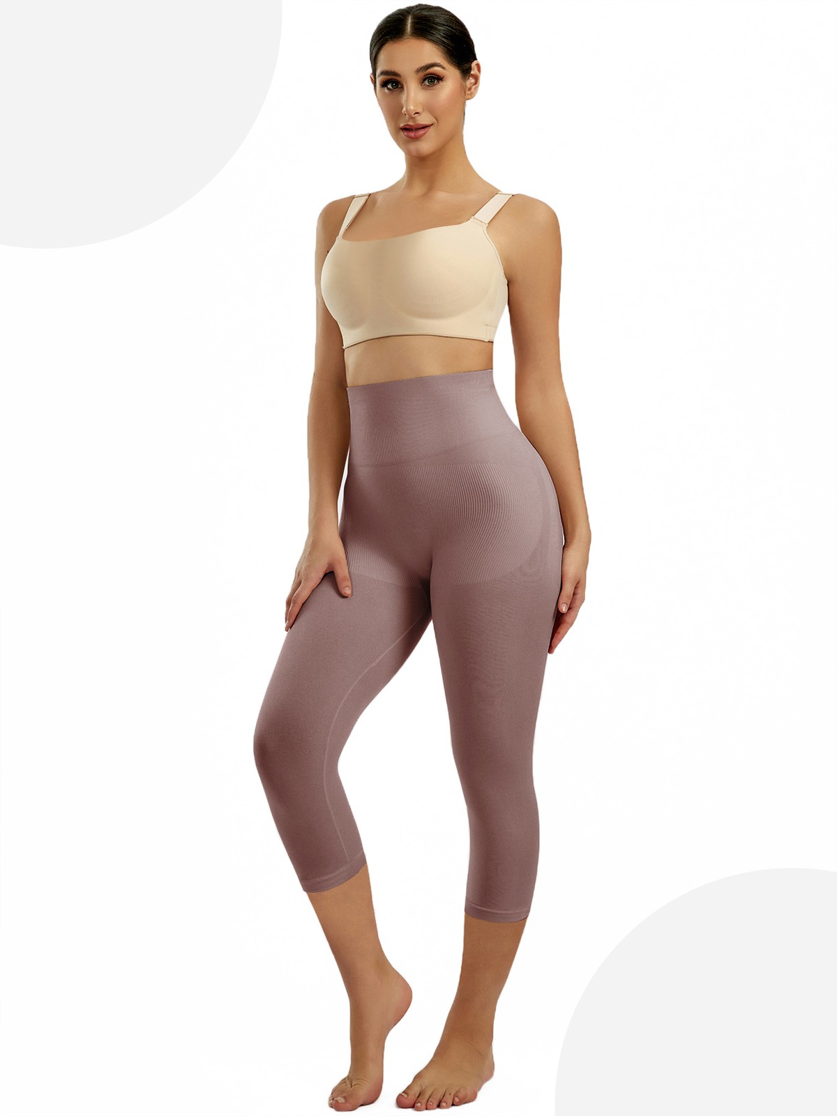 Women Anti Cellulite Compression Capris Thigh Slimmer Slimming Body Shaper
