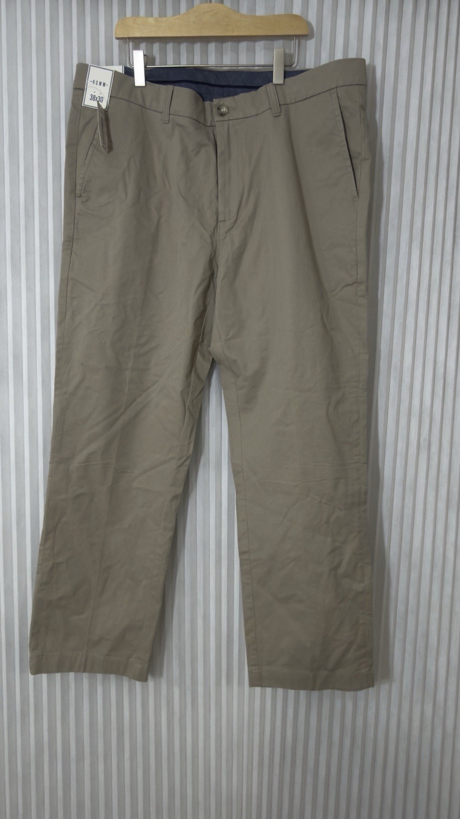 Dillard’s Rowm Pants Men 38X30 Chino Stretch Fabric 98% Cotton 2% Spandex NWT