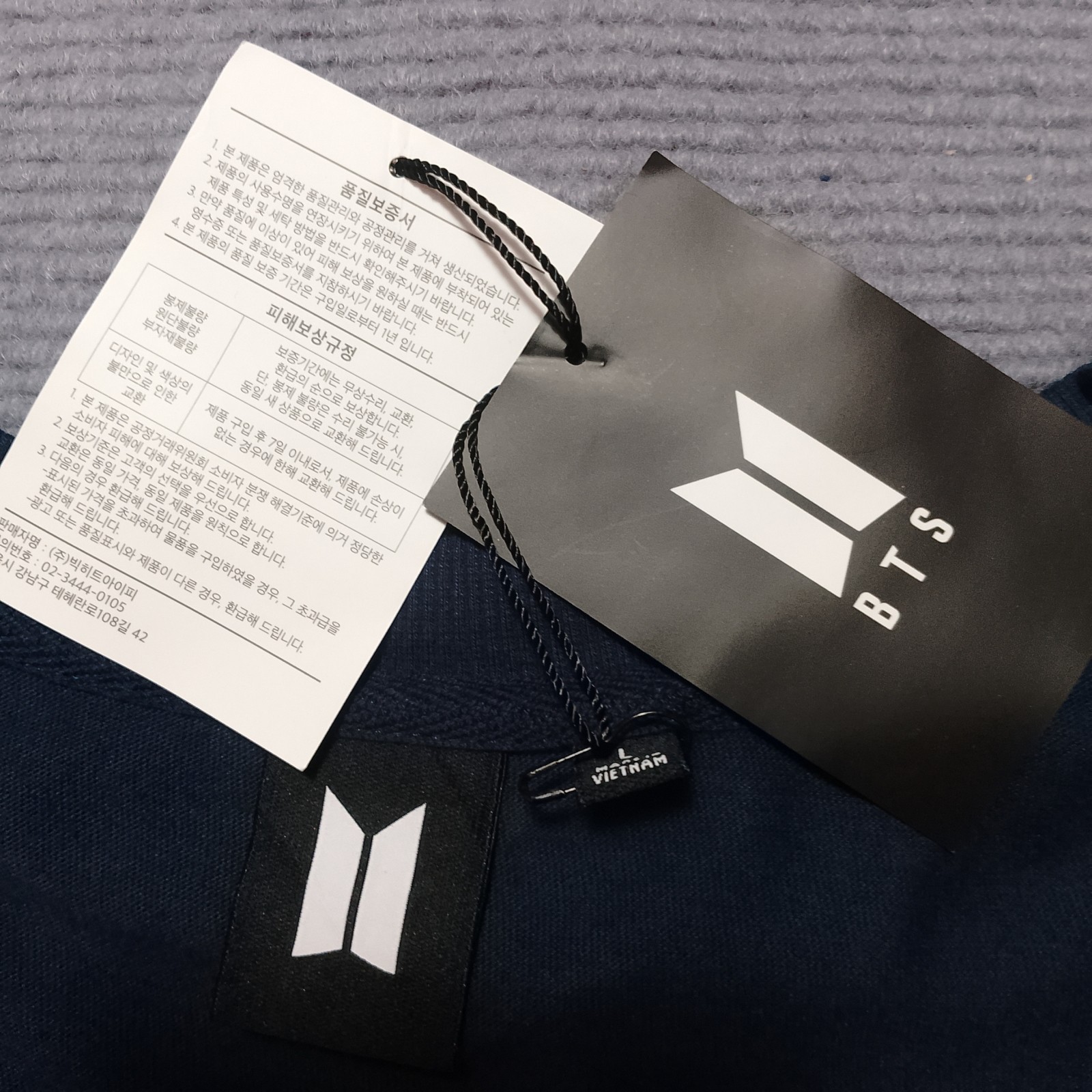 BTS Jimin Retro Graphic T-Shirt 2021 Official Merchandise Navy Size L With Tag