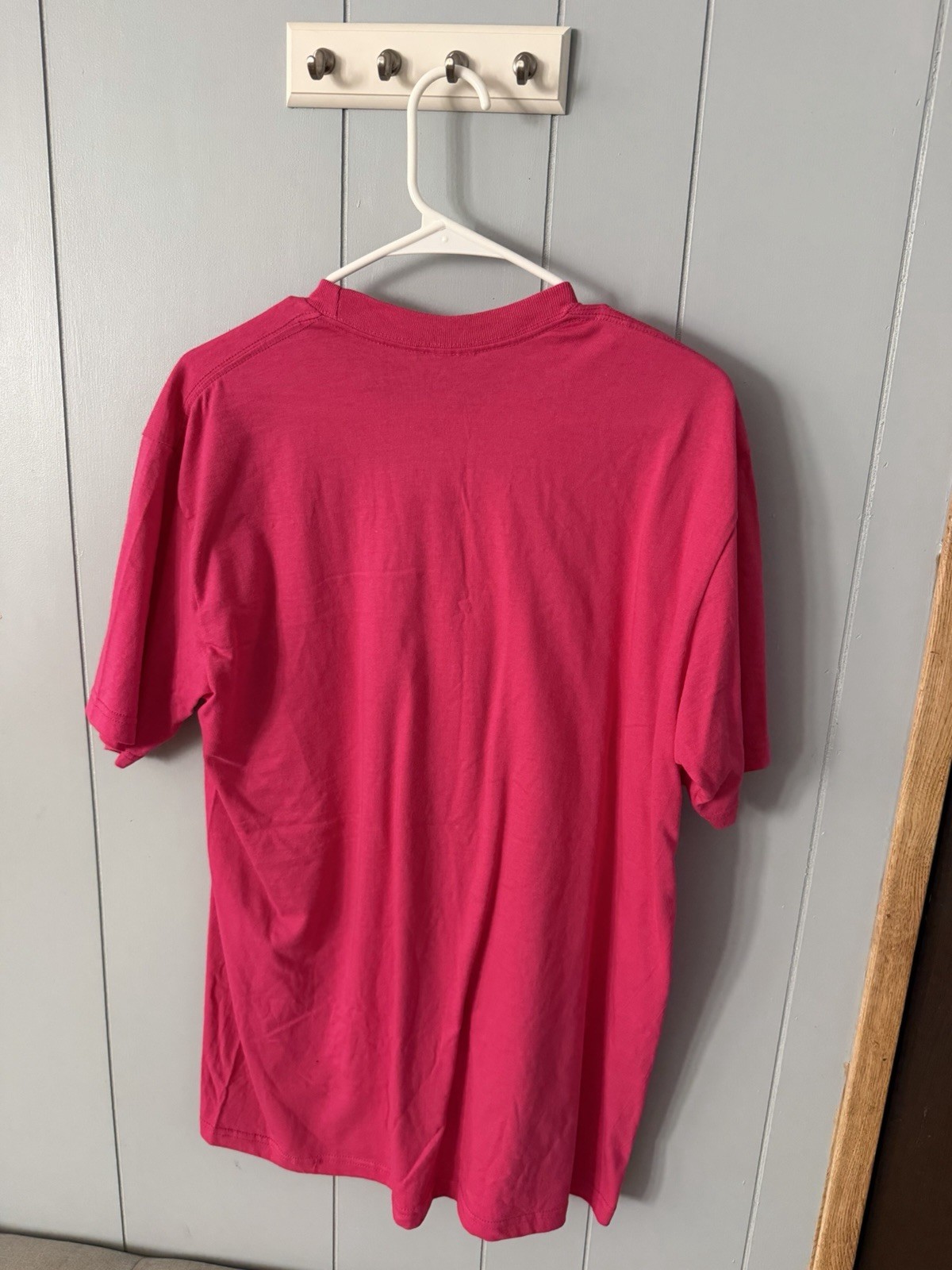Supreme x Thrasher Pink Graphic Logo Tee Men’s L Crew Neck, Short Sleeve