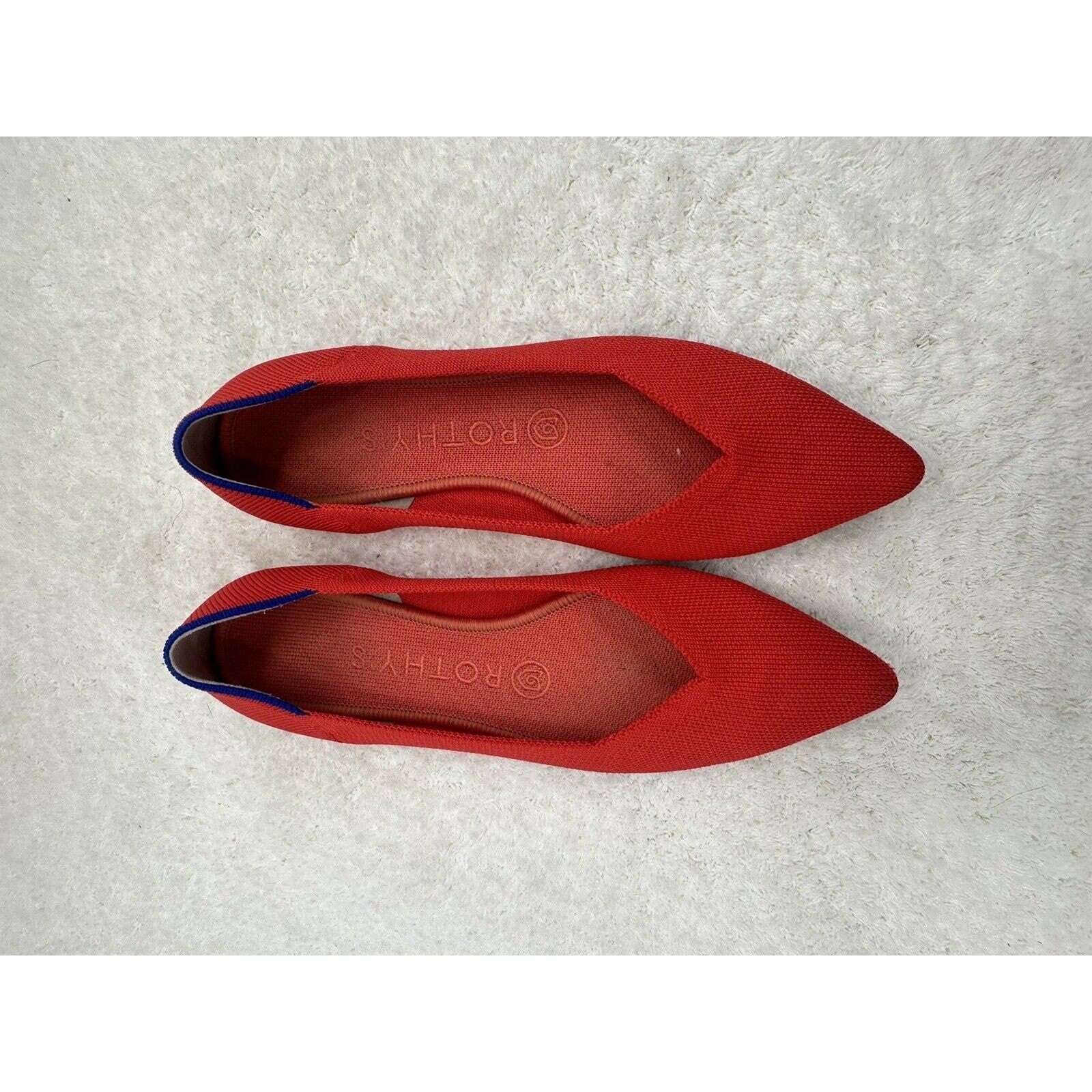 Rothy’s The Point Shoes 7 Knit Slip On Pointed Toe Ballet Flat Woman’s