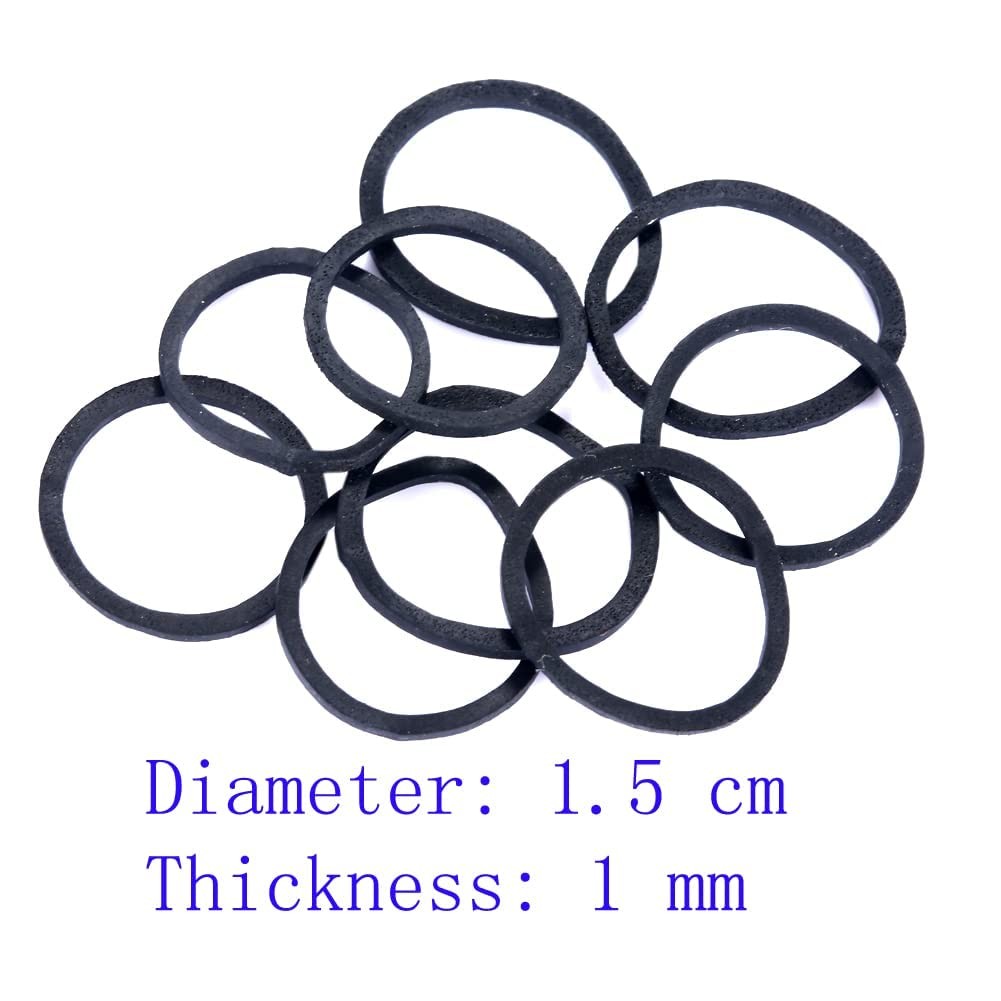 black Elastic Hair Bands，BEBEEPOO 500pcs Mini Rubber Bands