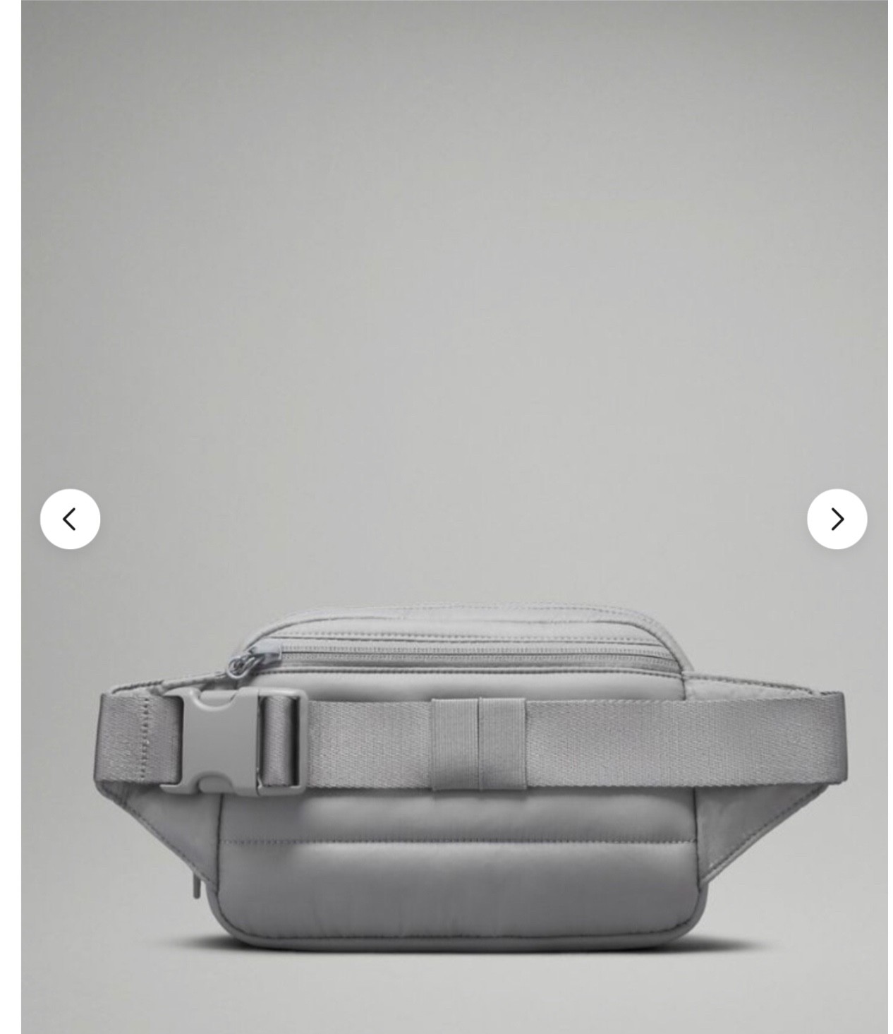 NWT LULULEMON EVERYWHERE BELT BAG 2 L wonderpuff. Rhino grey