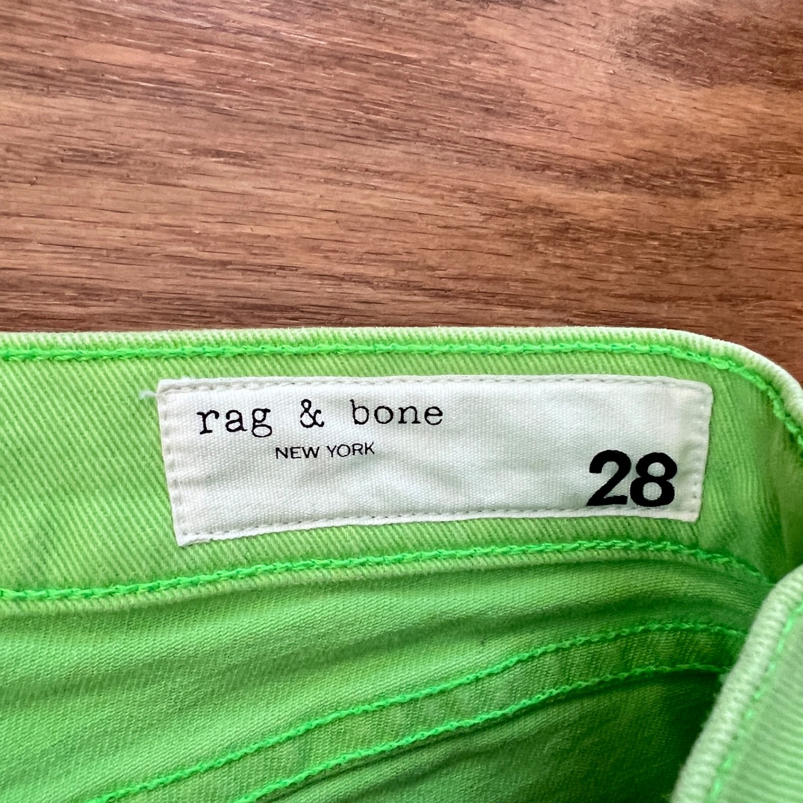 Rag & Bone Jeans Women’s Size 28 Lime Green High-Rise Skinny