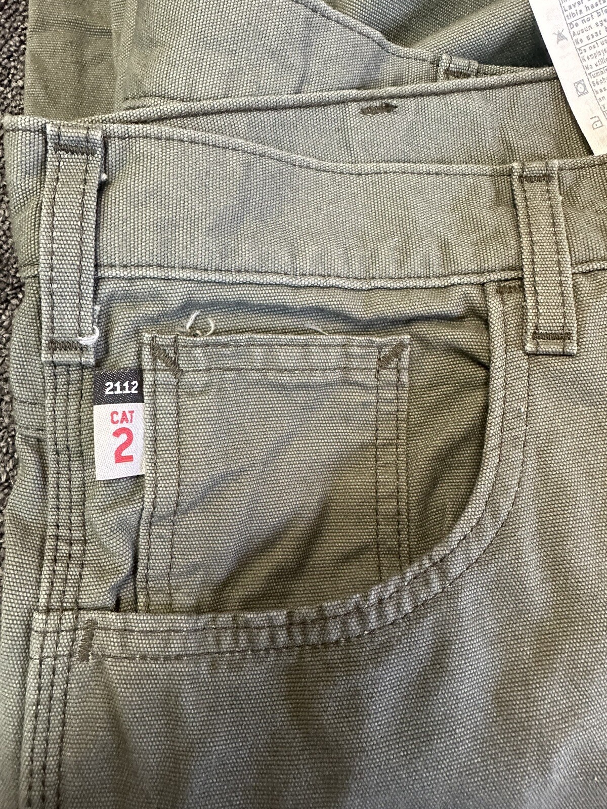 Carhartt Men’s 38 x 36 Flame Resistant Canvas Pant – Moss NEW