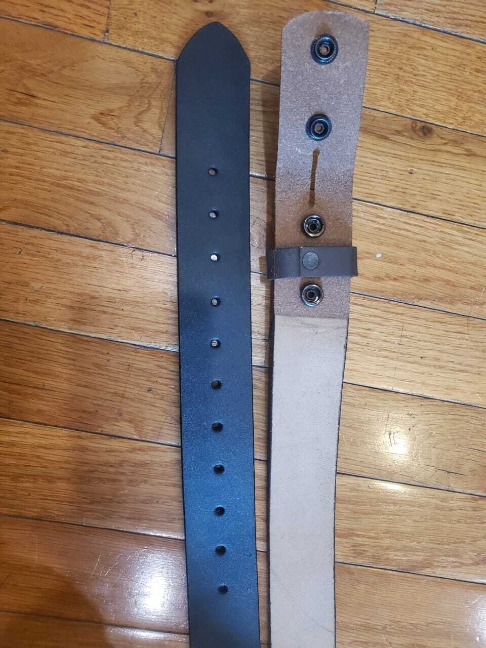 Genuine Leather Belt 1″- 2.5cm Wide One Piece 100% Real Leather Belt Unisex