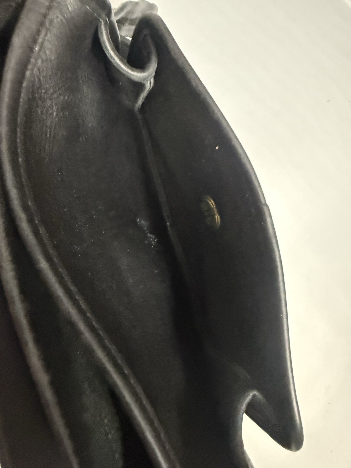 Coach Black Shoulder Bag Gold Hardware Turn Lock Adjustable Strap Buckle Accent