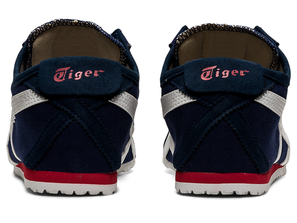 Onitsuka Tiger MEXICO 66 SLIP – ON Canvas WHITE BLACK CREAM BIRCH NAVY TRICOLOR