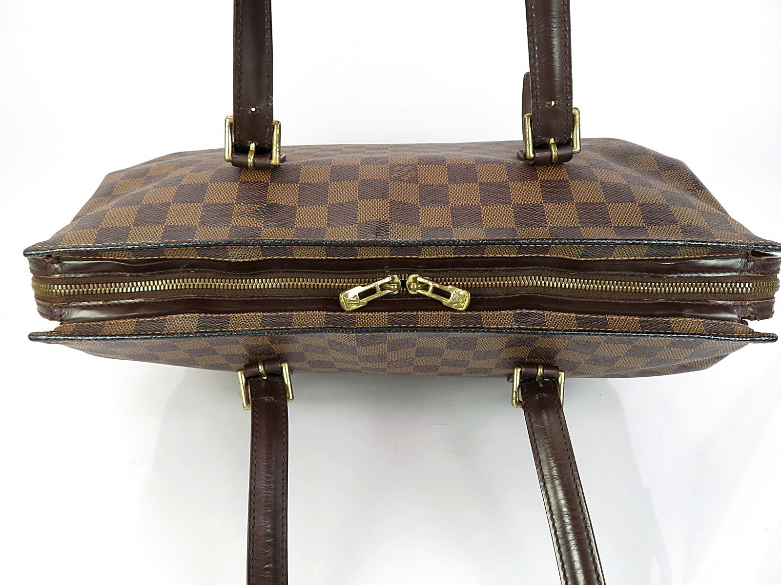 Authentic LOUIS VUITTON Chelsea Damier Ebene Tote Shoulder Bag Purse #63979