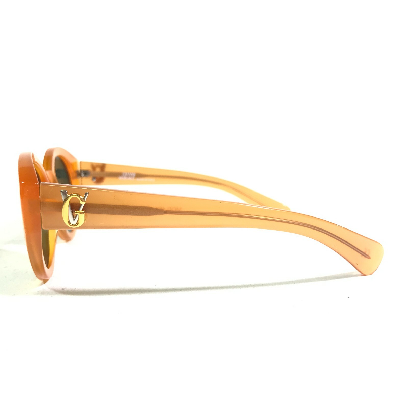 Vintage Gianni Versace Sunglasses MOD.463 COL.444 Orange Cat Eye w Green Lenses