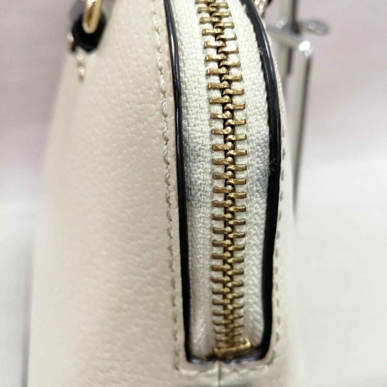 KATESPADE Biolor 2 Way Bag WKRU3083 Beige X Black Damaged Used