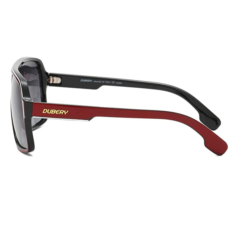 DUBERY Sport Polarized Sunglasses For Men Women Oversize Driving Fishing Glasses