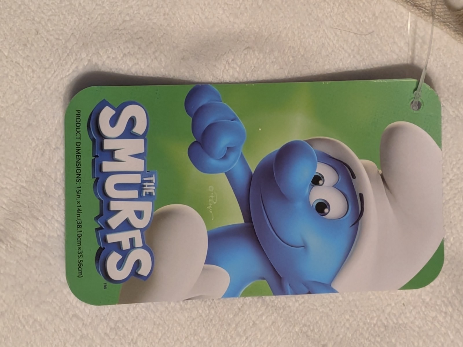 The Smurfs Canvas Tote Bag NWT Mushroom Village Graphic Grocery Shopping
