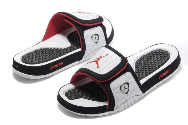 Jordan hydro slide white red