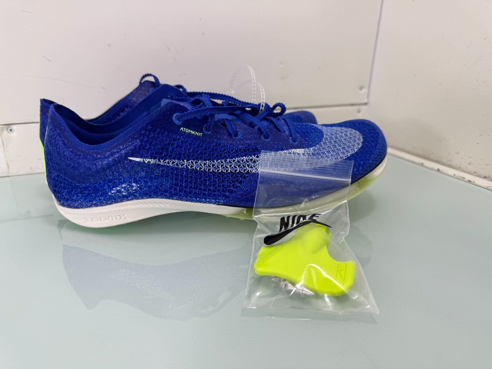 Nike Air Zoom Victory Track Spikes Mens Size 12 Racer Blue White CD4385-400