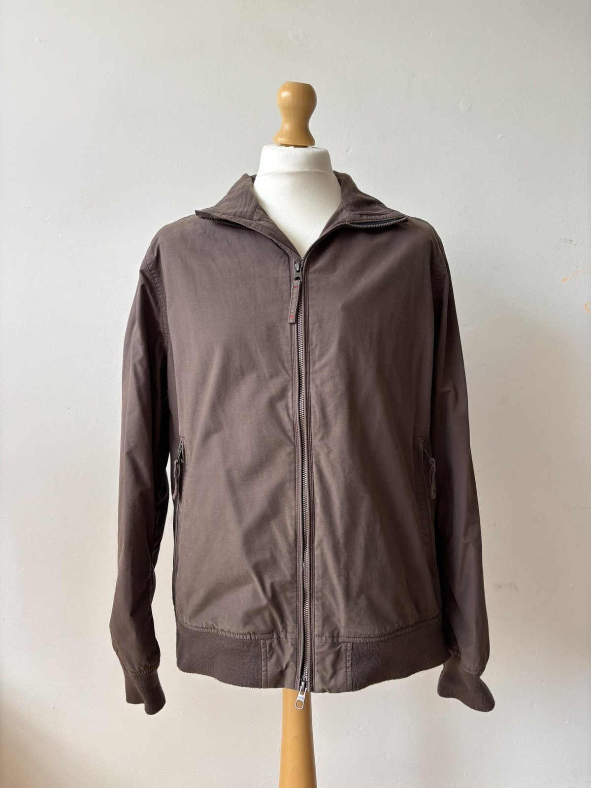 Timberland Jacket Men’s XL Brown DryVent Waterproof Fleece Lined Bomber Casual