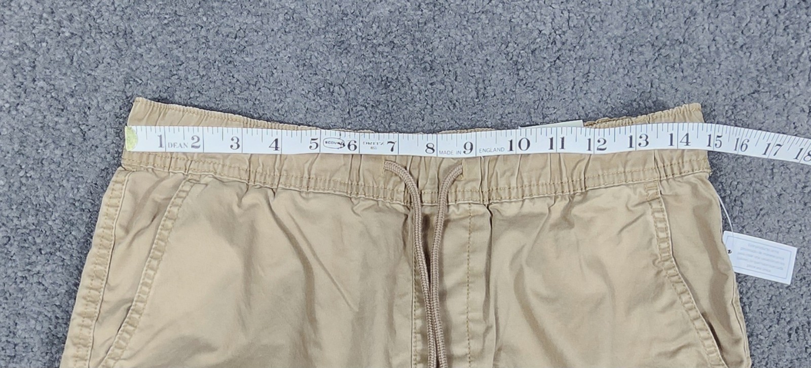 Men’s Jogger Pants Size S 28-30 Khaki “2 PACK” Twill Elastic Waist No Boundaries