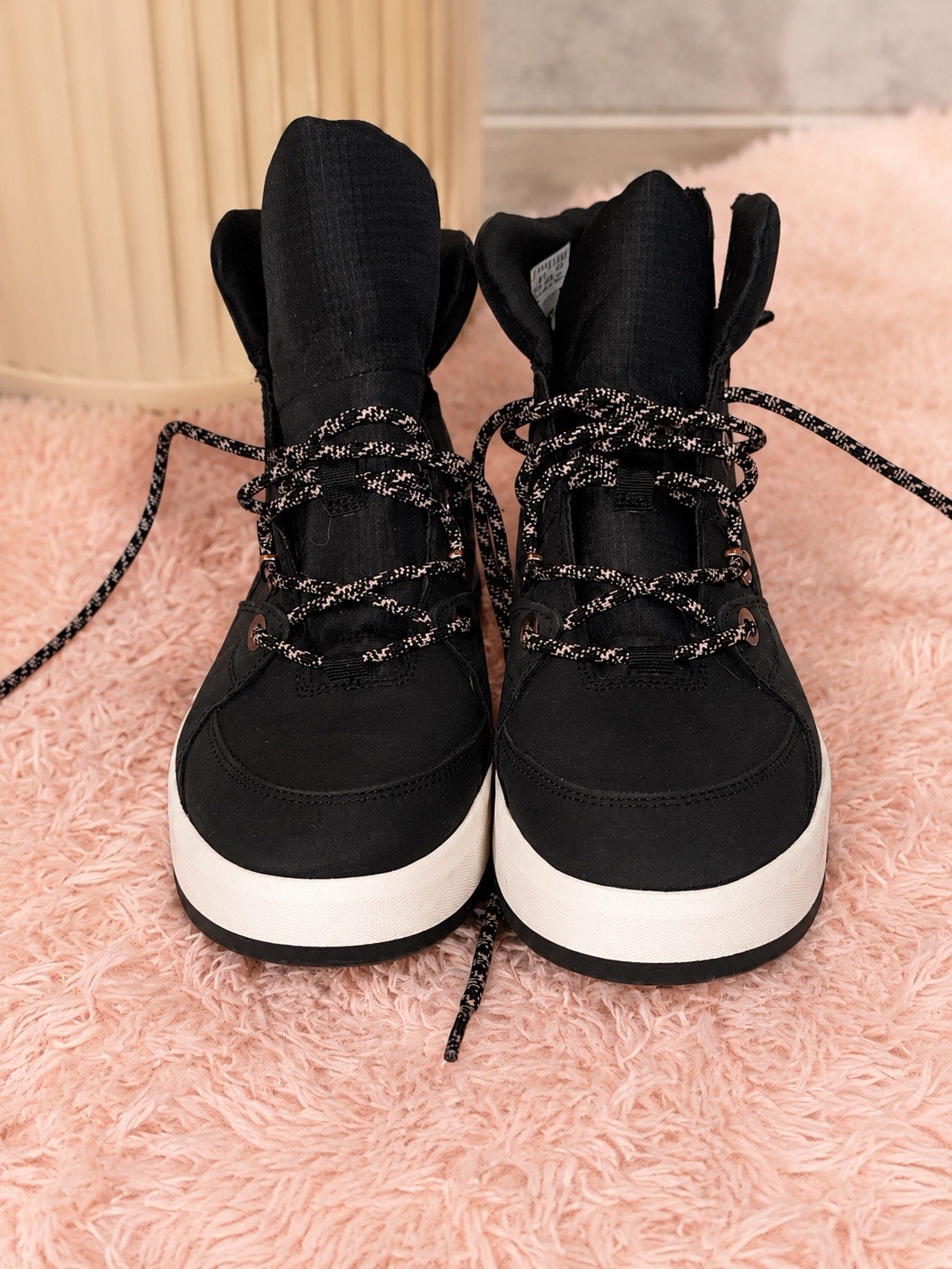 Timberland ReBOTL Women’s Black Lace-Up Side Zip Ankle Bootie Boots US 9 EU 40
