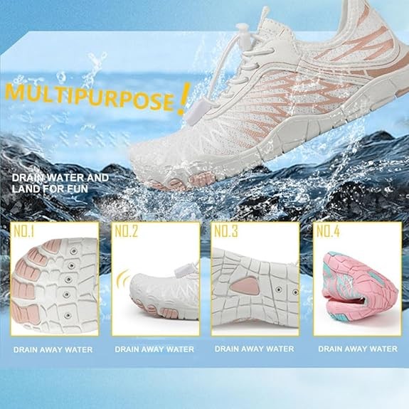 Water Shoes Quick Dry Barefoot for Swim Diving Surf Aqua Sport Beach Vacation