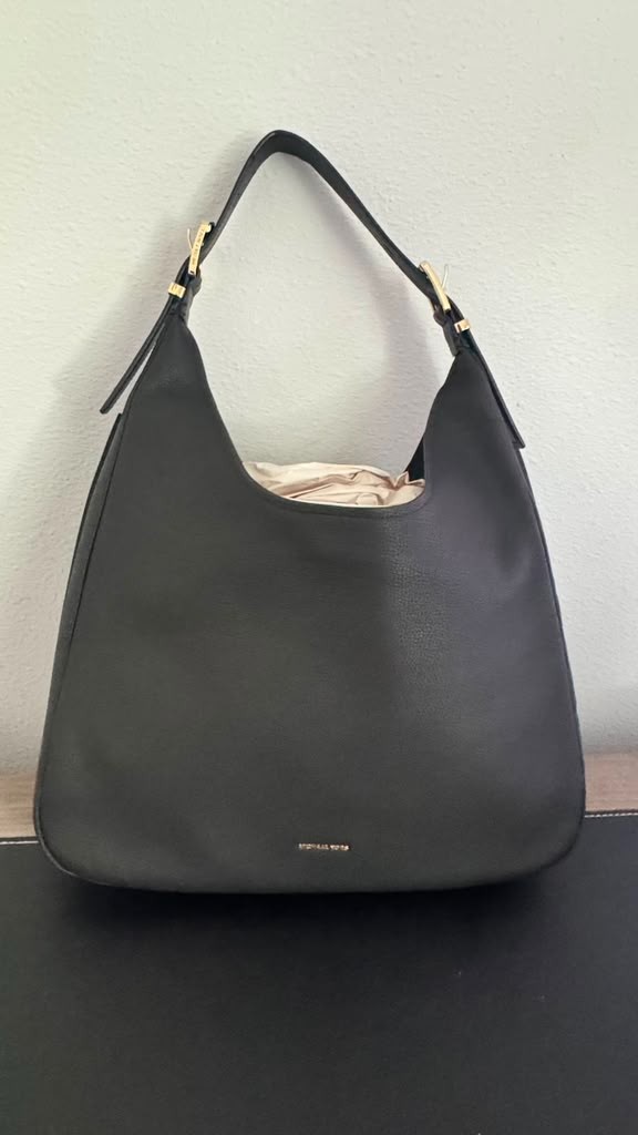 NEW – MICHAEL KORS Black Nolita Large Hobo Shoulder Bag Black