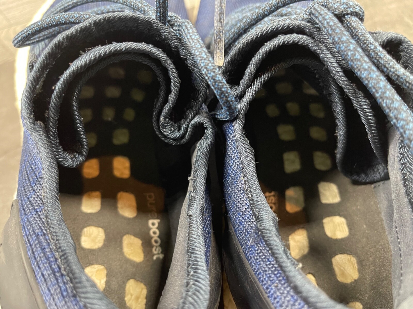 Adidas Pureboost Running Shoes Sneakers Men 10M Blue Athletic Comfort Trainers