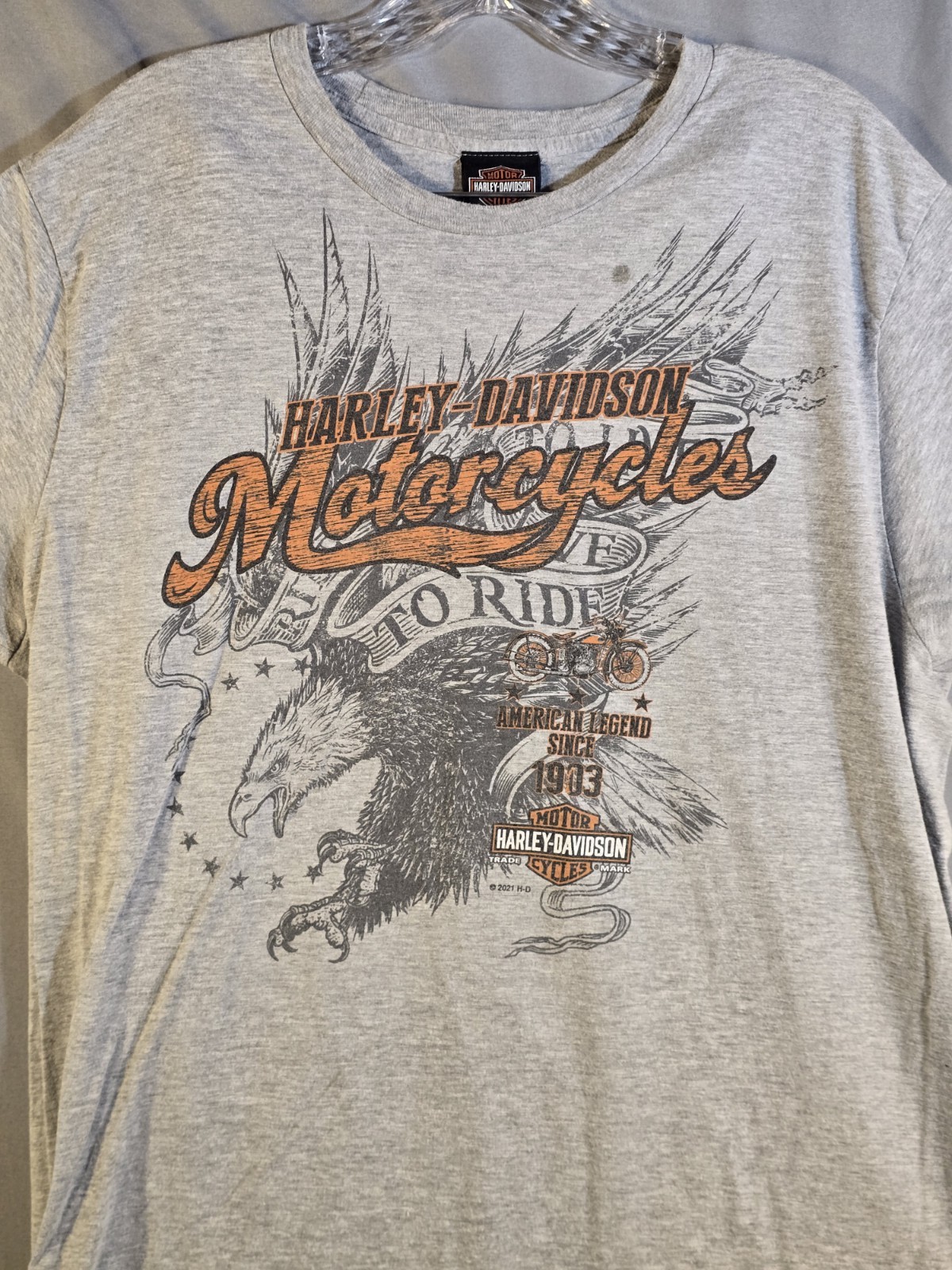 Harley-Davidson Santa Maria CA Eagle Graphic T Shirt Mens XL Biker USA