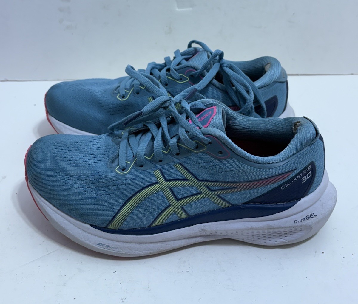 ASICS Wmns Gel Kayano 30 Gris Blue Lime Green 1012B357-402