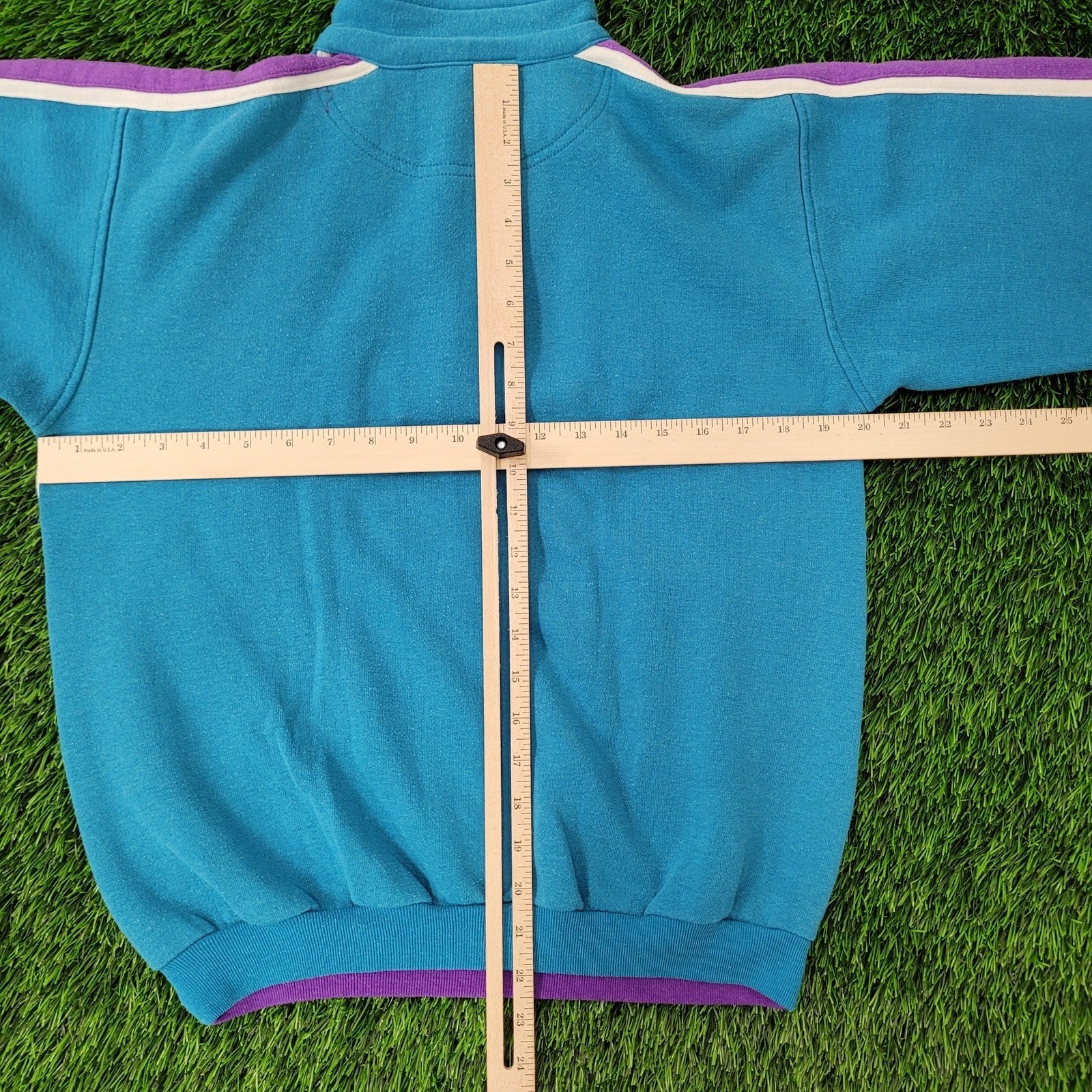 Vintage 90s MOD Hang-Ten Sweater Womens Large 20×22 Blue