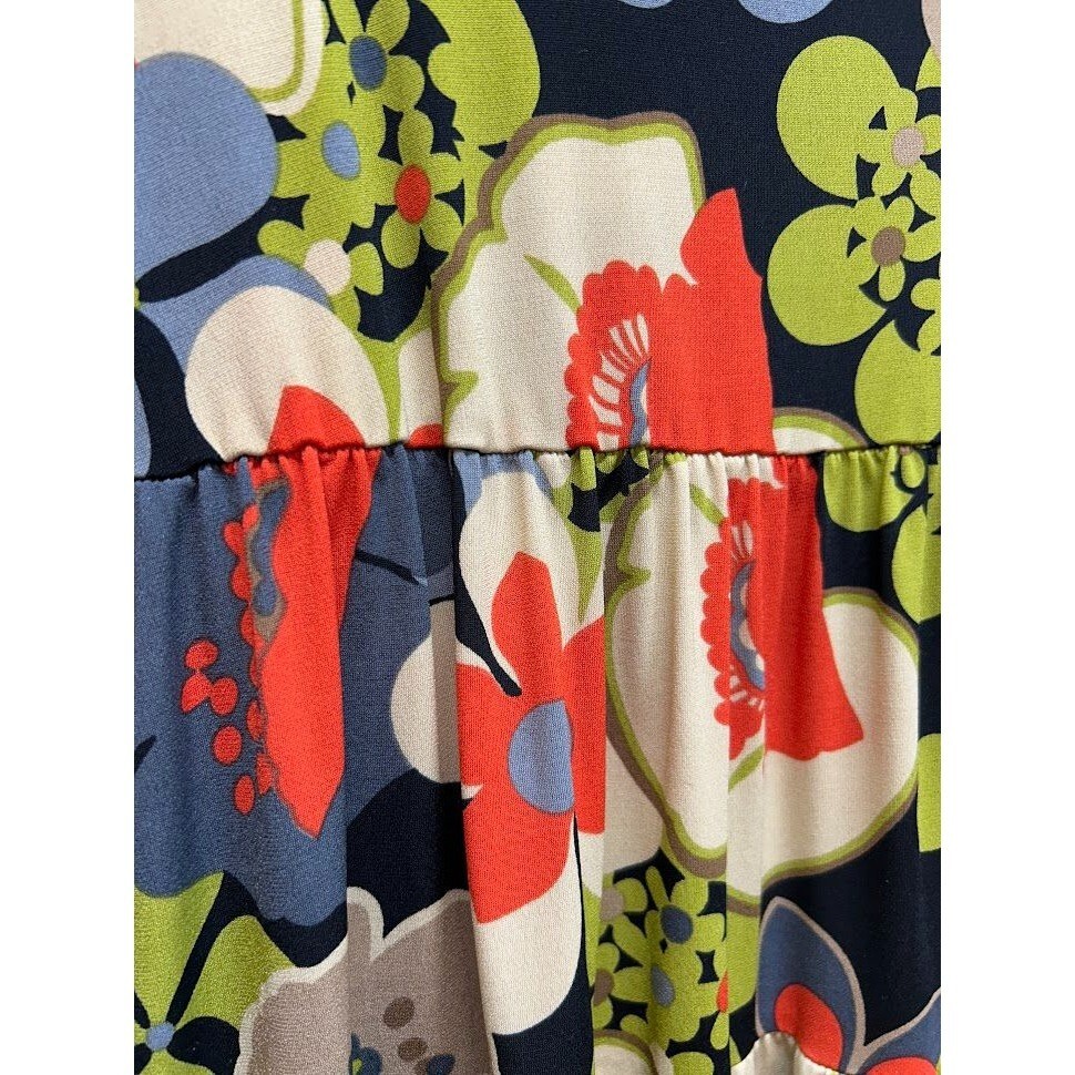 Ivy Jane Uncle Frank Tiered Ruffle Floral Dress Size Small