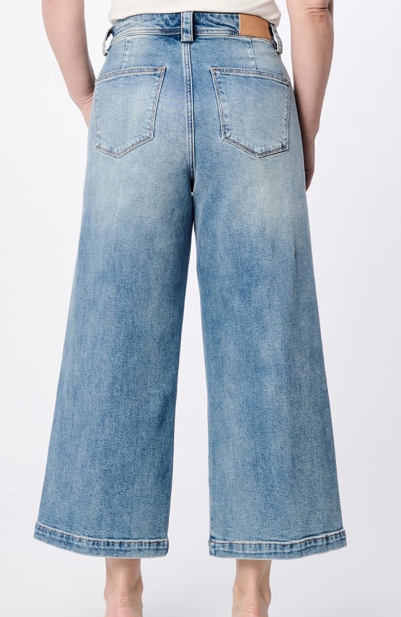 Dear John Audrey Wide Leg Jean Denim Cotton Surfwind Size 27 NWT Retail $105