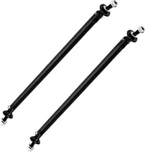 2PCS 8″-11″ Adjustable Splitter Strut Rods, Automotive Front Bump Color: Black