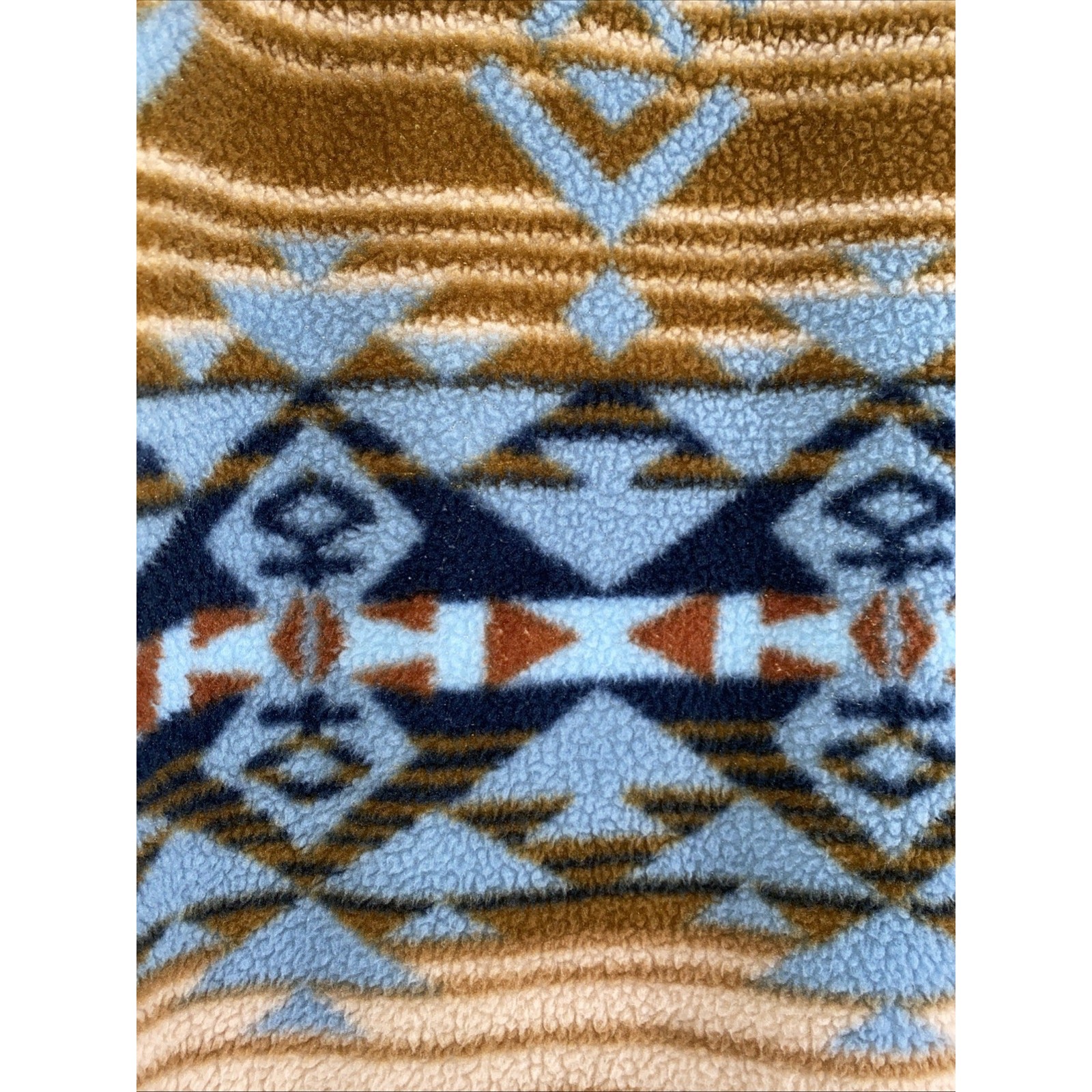 Sun + Stone Medium Men’s Sherpa Fleece Pullover 1/4 Zip Mock Neck Desert Bronze