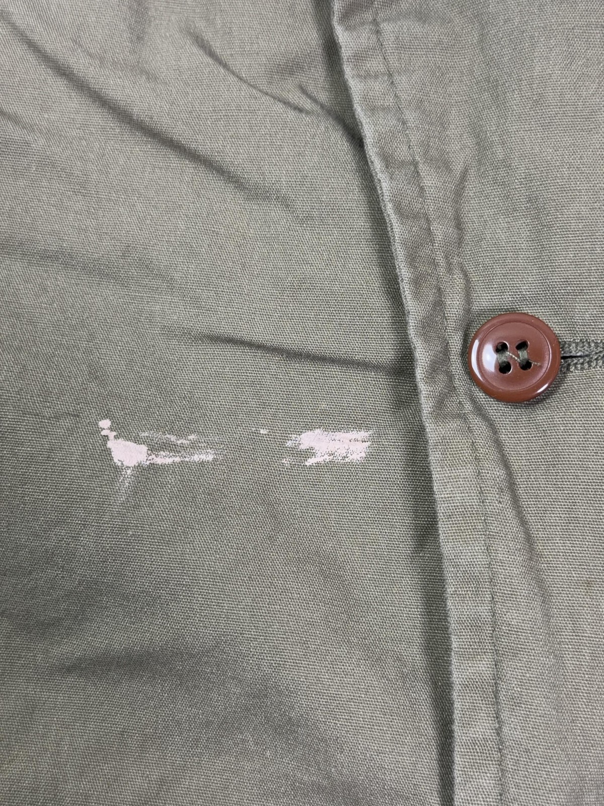Mil-Tec Jacket Mens 46 Green Field Military Cotton Canvas Lined Button Pockets