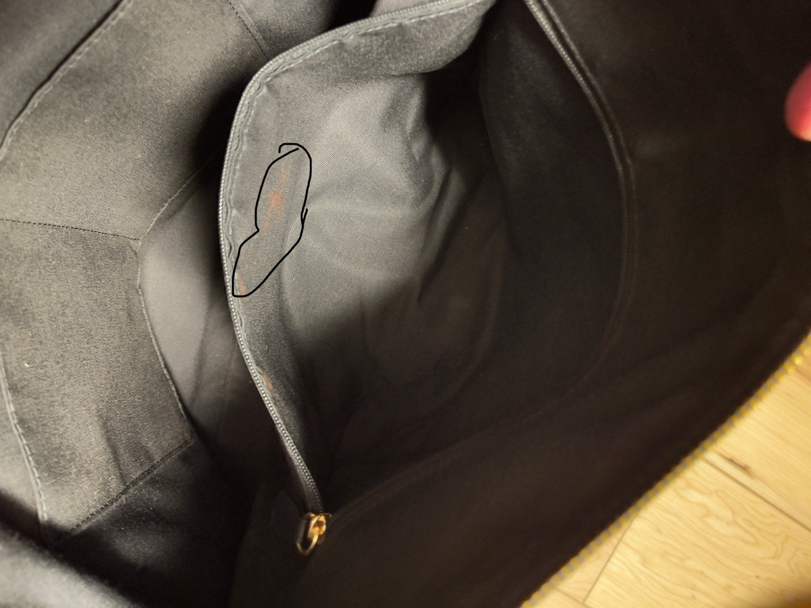COACH CLASSIC Crossgrain Leather GALLERY Black & Gold Tote F79608 VGC