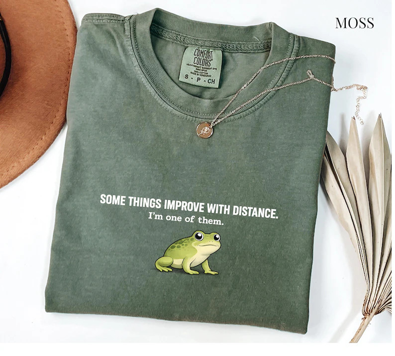 Comfort Tee Funny Frog Introvert Humor Animal Lover Gift