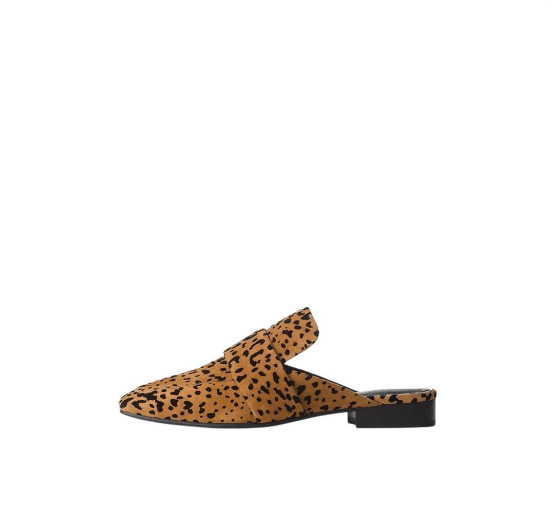 Rag & Bone Carson Mule Tan Cheetah 38.5