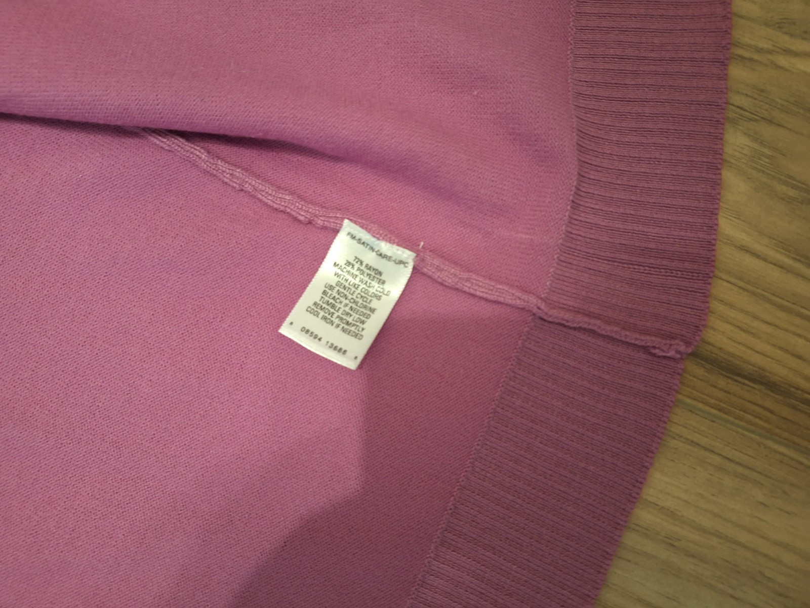 Womens GNW Open Front Crop Cardigan Sweater Shrug Short Sleeve Mauve Pink Rose S